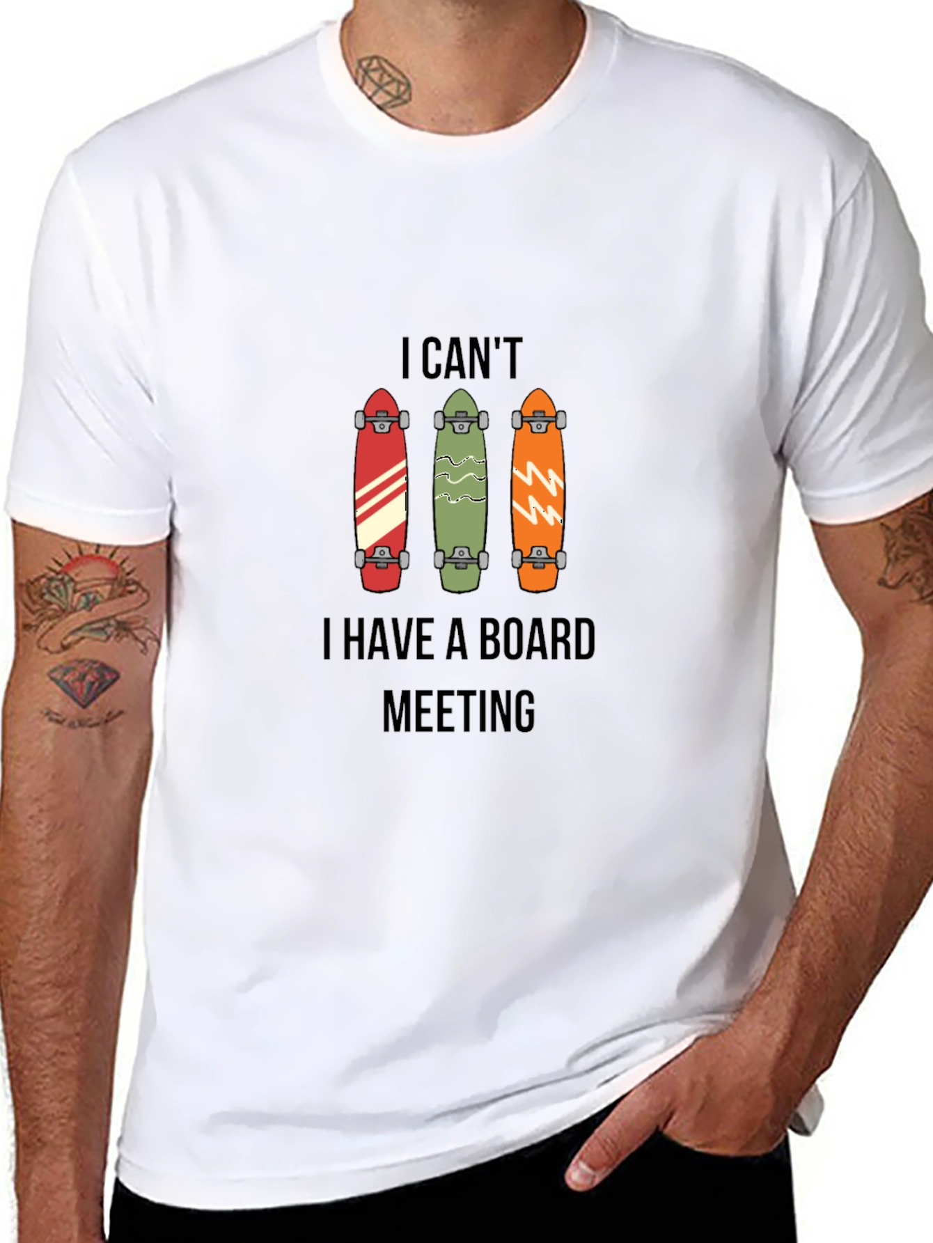 Board Meeting Skateboard T-Shirt Funny Skater Tee