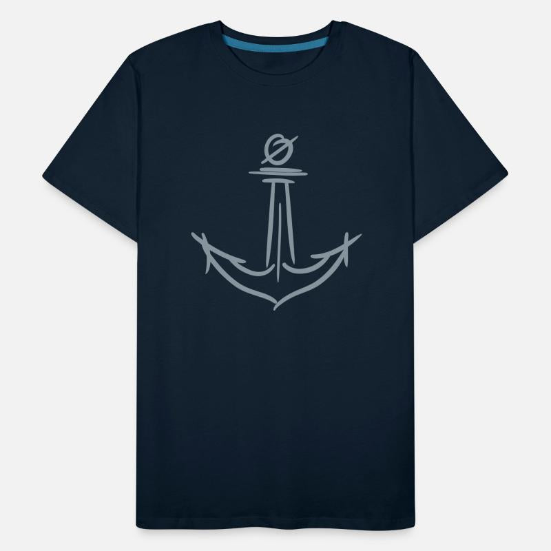 Anchor drawing, hand drawn. Maritime symbols.