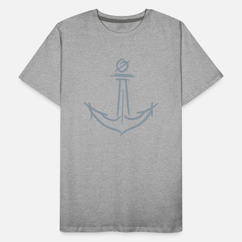 Anchor drawing, hand drawn. Maritime symbols.
