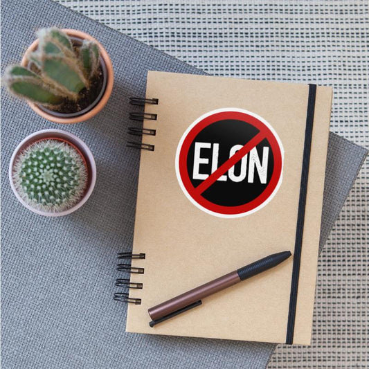 Anti Elon Musk Bumper Fascist prohibition sign