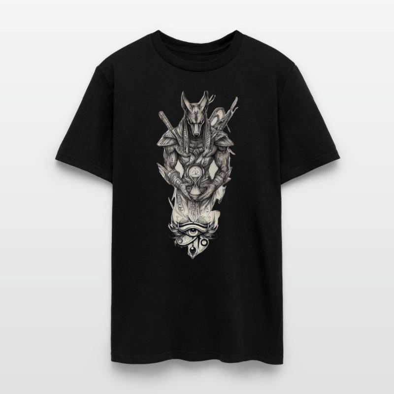 Anubis and Eye of Horus – Mythic Dark Art Design