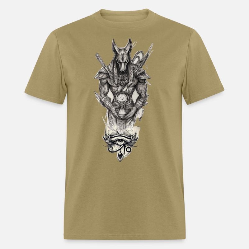 Anubis and Eye of Horus – Mythic Dark Art Design