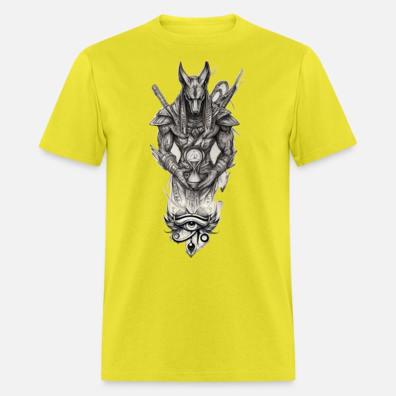 Anubis and Eye of Horus – Mythic Dark Art Design