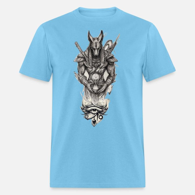 Anubis and Eye of Horus – Mythic Dark Art Design