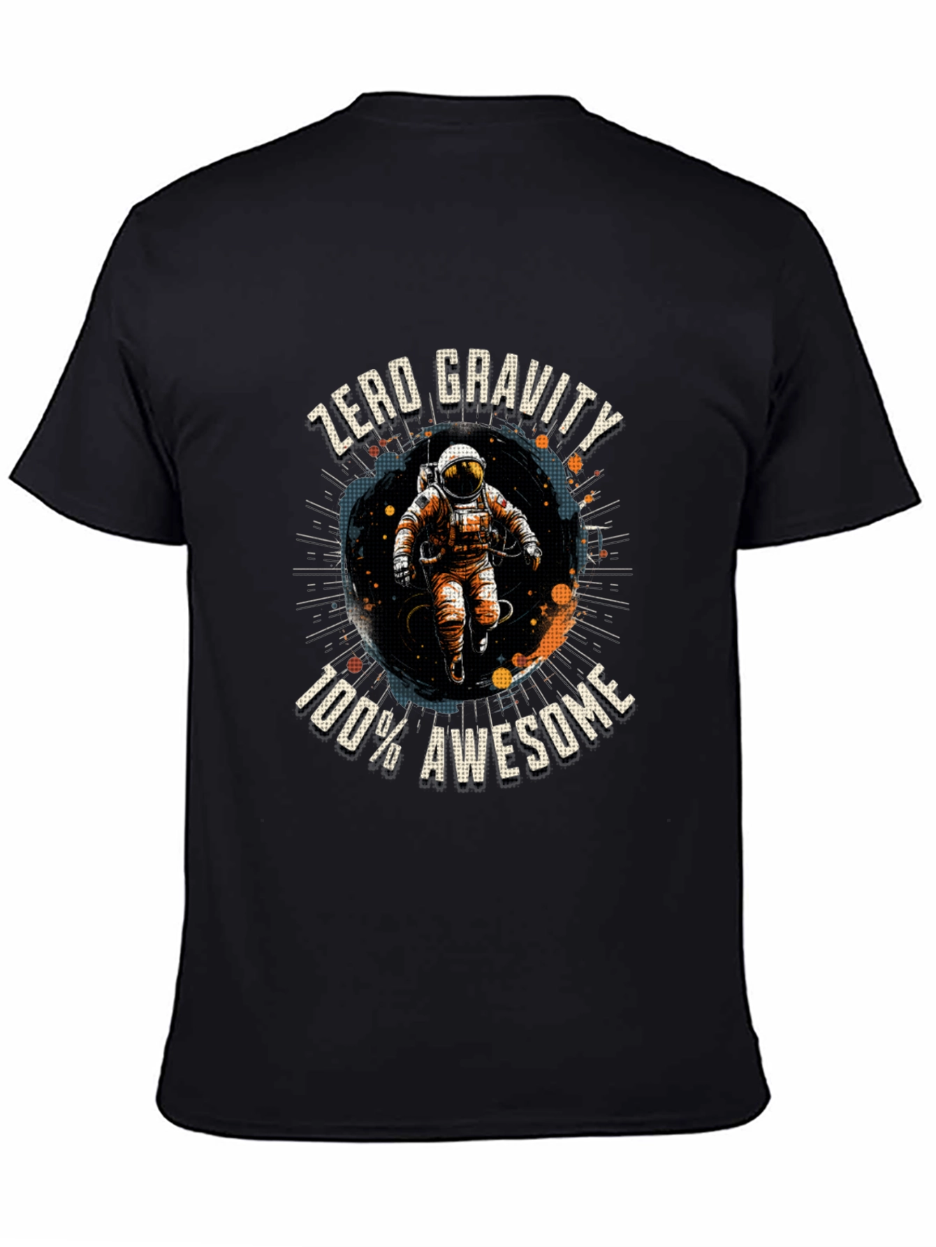 Zero Gravity Awesome Astronaut Graphic T-Shirt