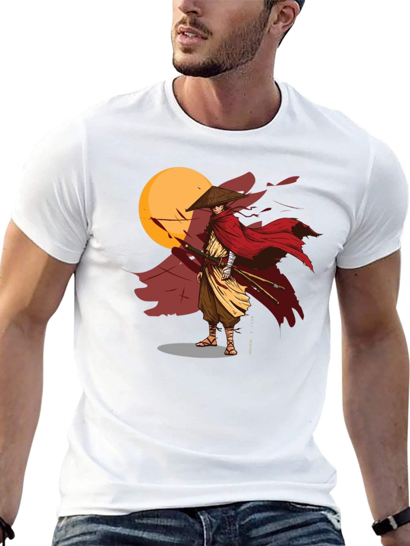 Samurai Warrior Graphic T-Shirt