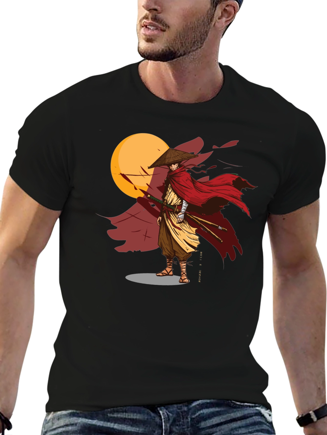 Samurai Warrior Graphic T-Shirt
