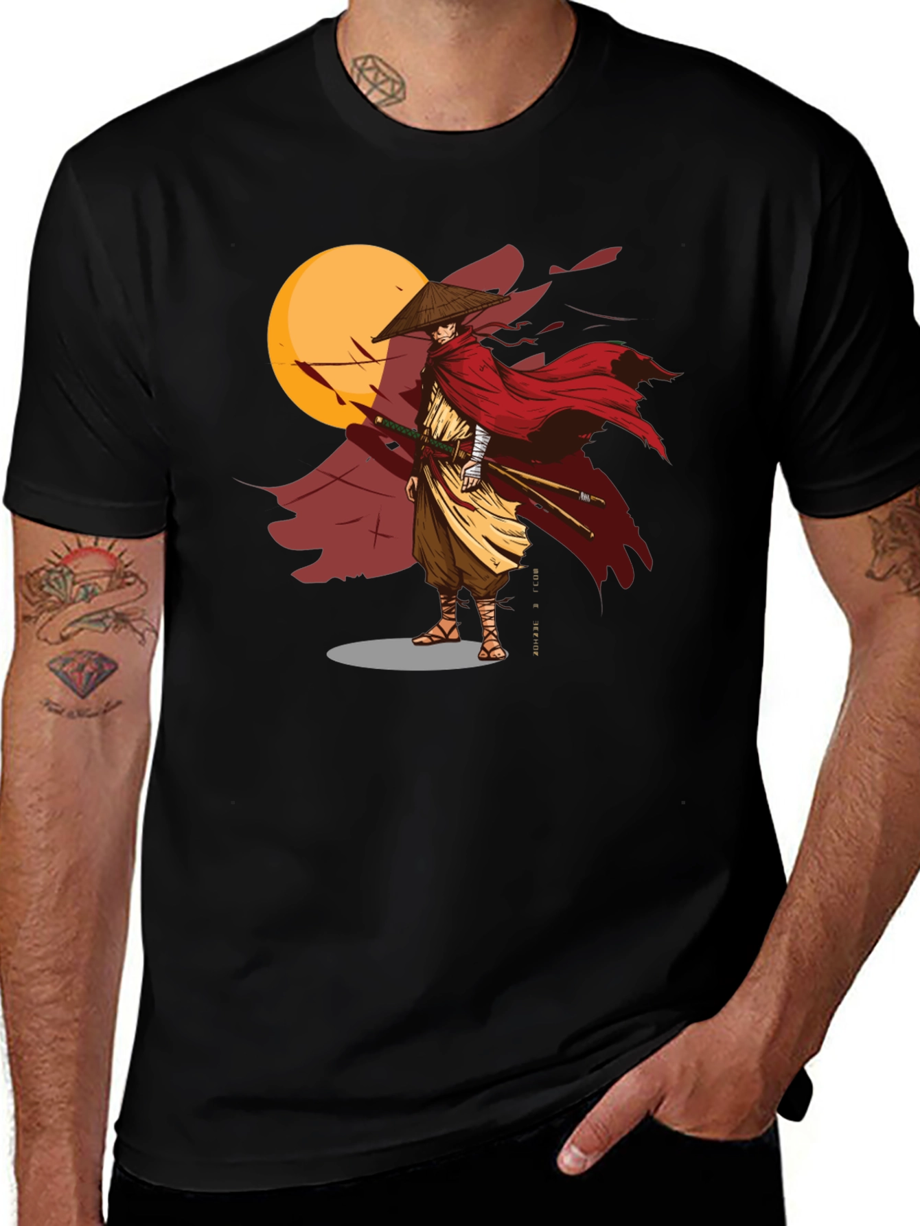 Samurai Warrior Graphic T-Shirt