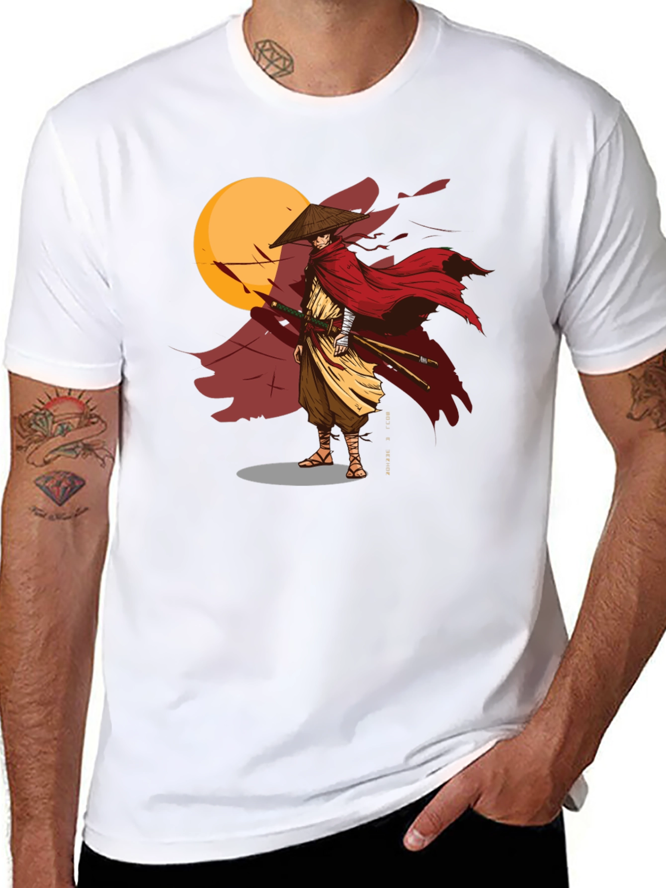 Samurai Warrior Graphic T-Shirt
