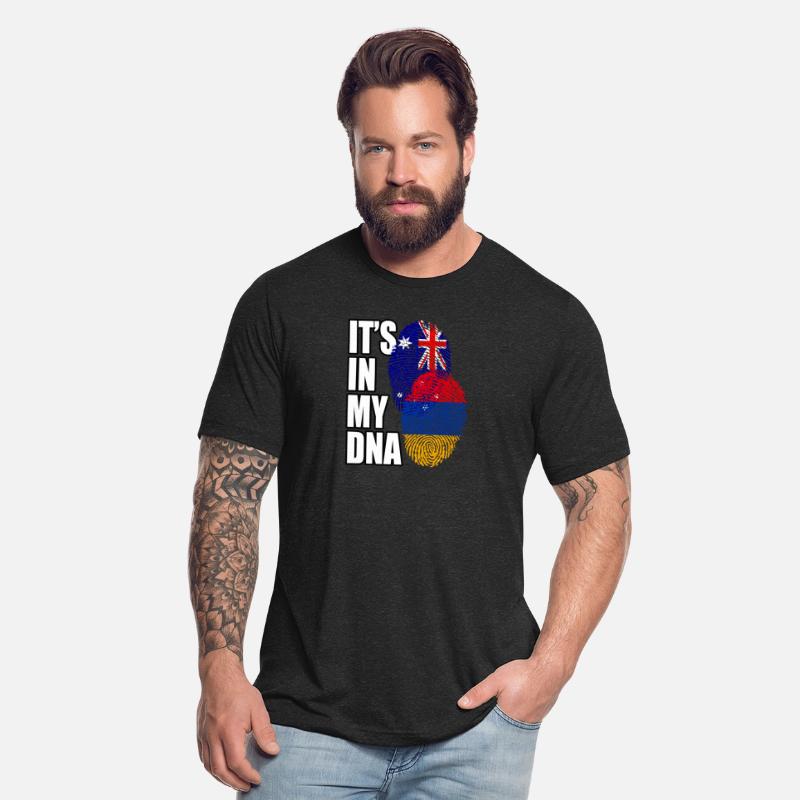 Armenian And Australian Mix Heritage DNA Flag