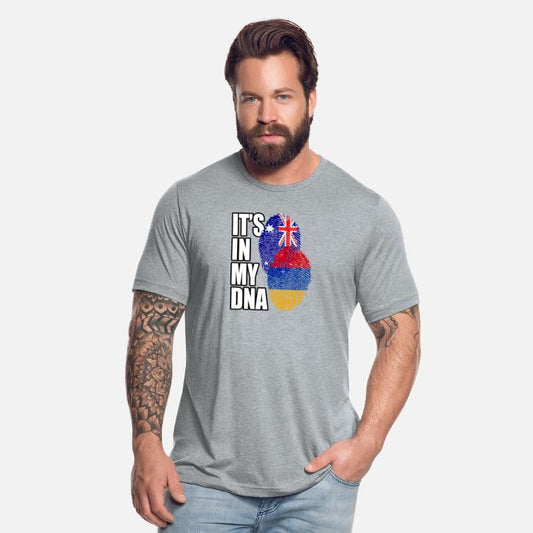 Armenian And Australian Mix Heritage DNA Flag