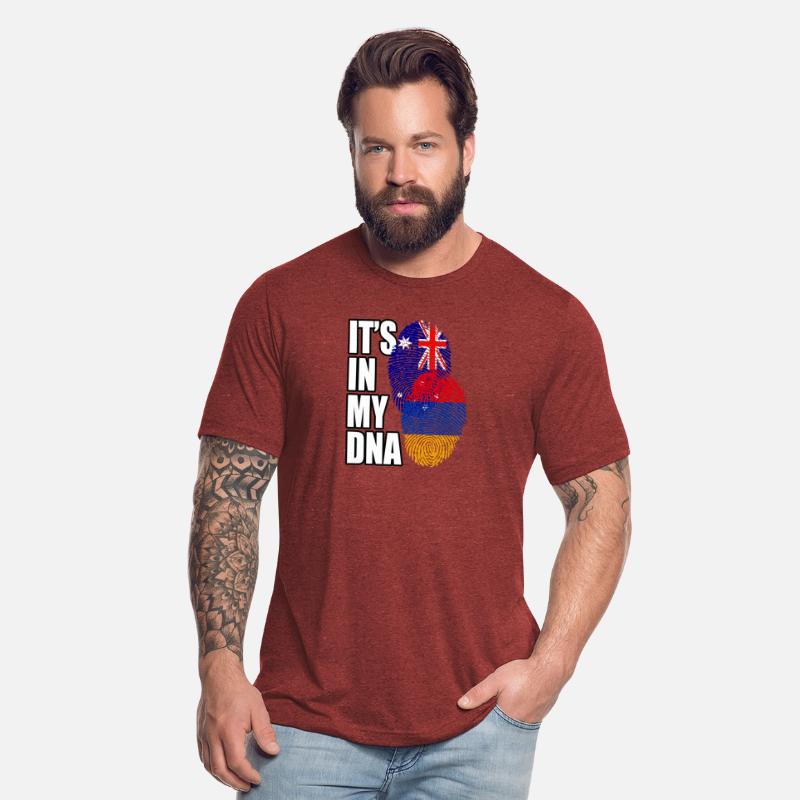 Armenian And Australian Mix Heritage DNA Flag