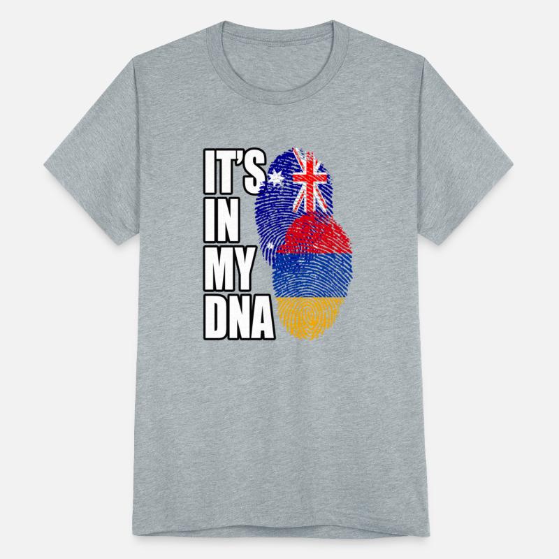 Armenian And Australian Mix Heritage DNA Flag