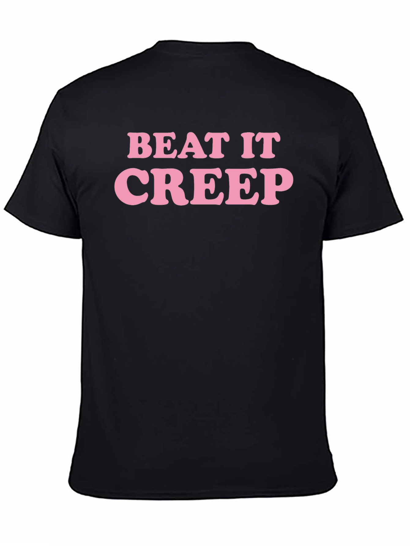 Beat It Creep Graphic Tee - Trendy Slogan T-Shirt