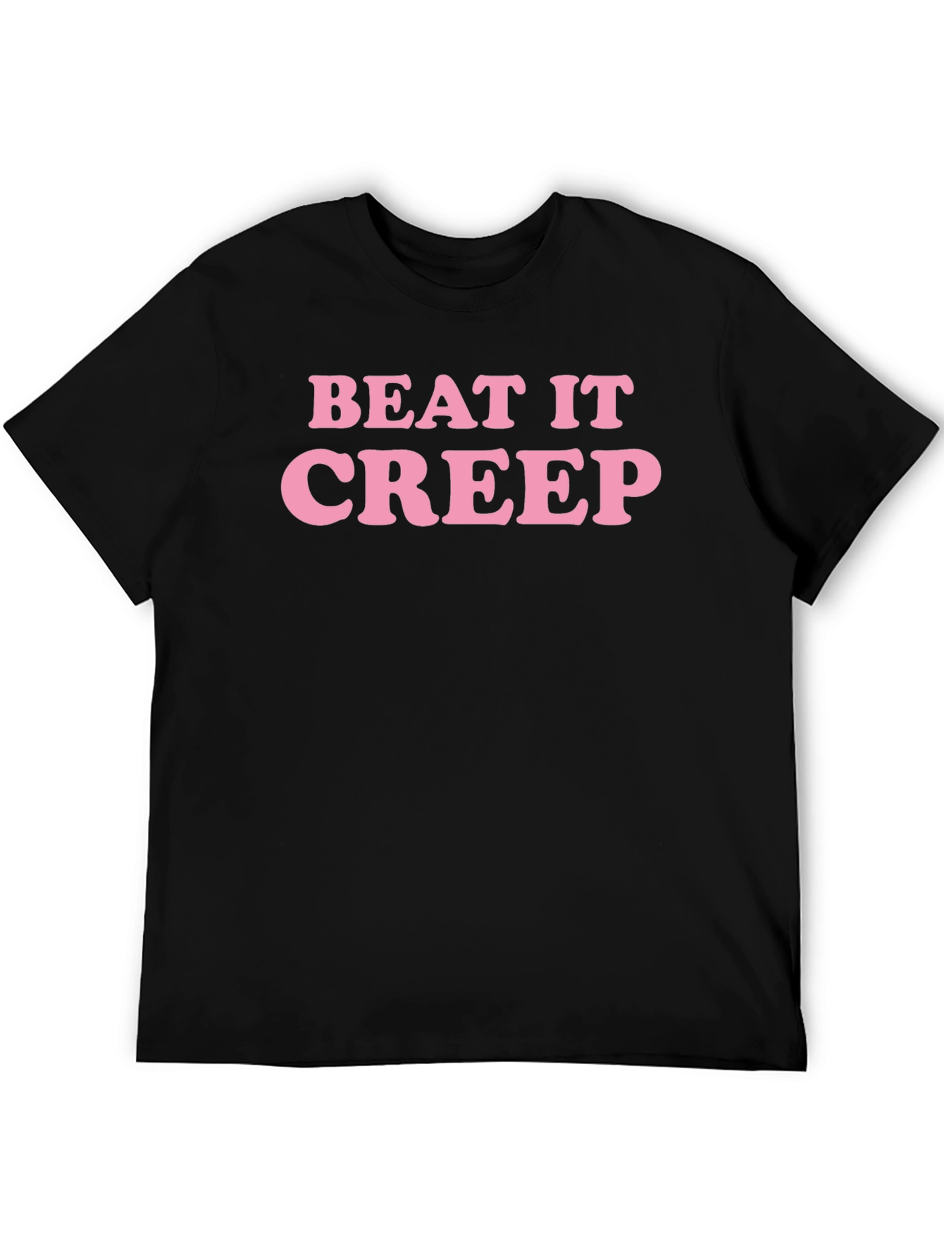 Beat It Creep Graphic Tee - Trendy Slogan T-Shirt