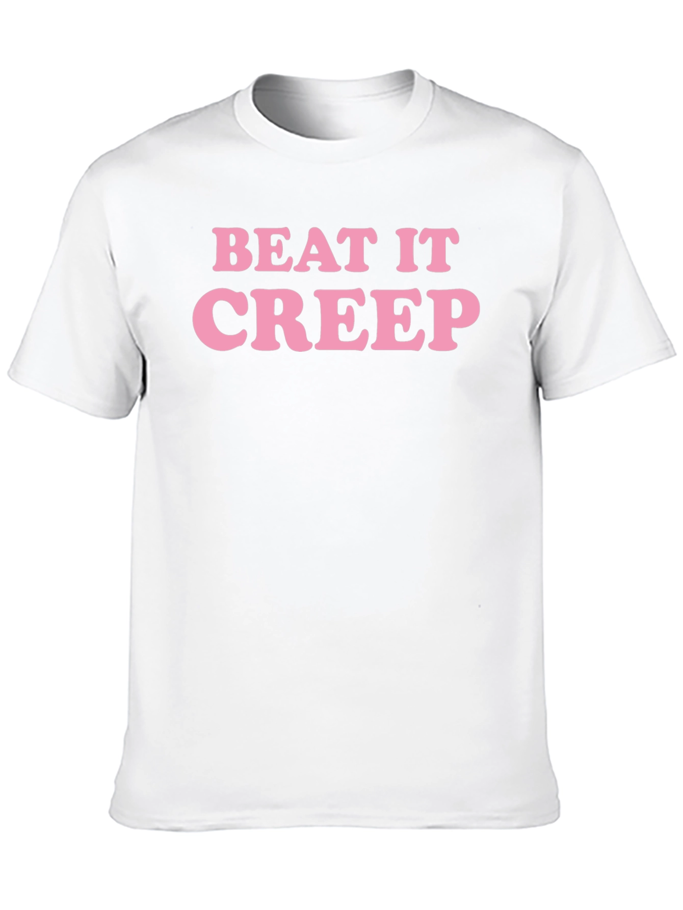 Beat It Creep Graphic Tee - Trendy Slogan T-Shirt