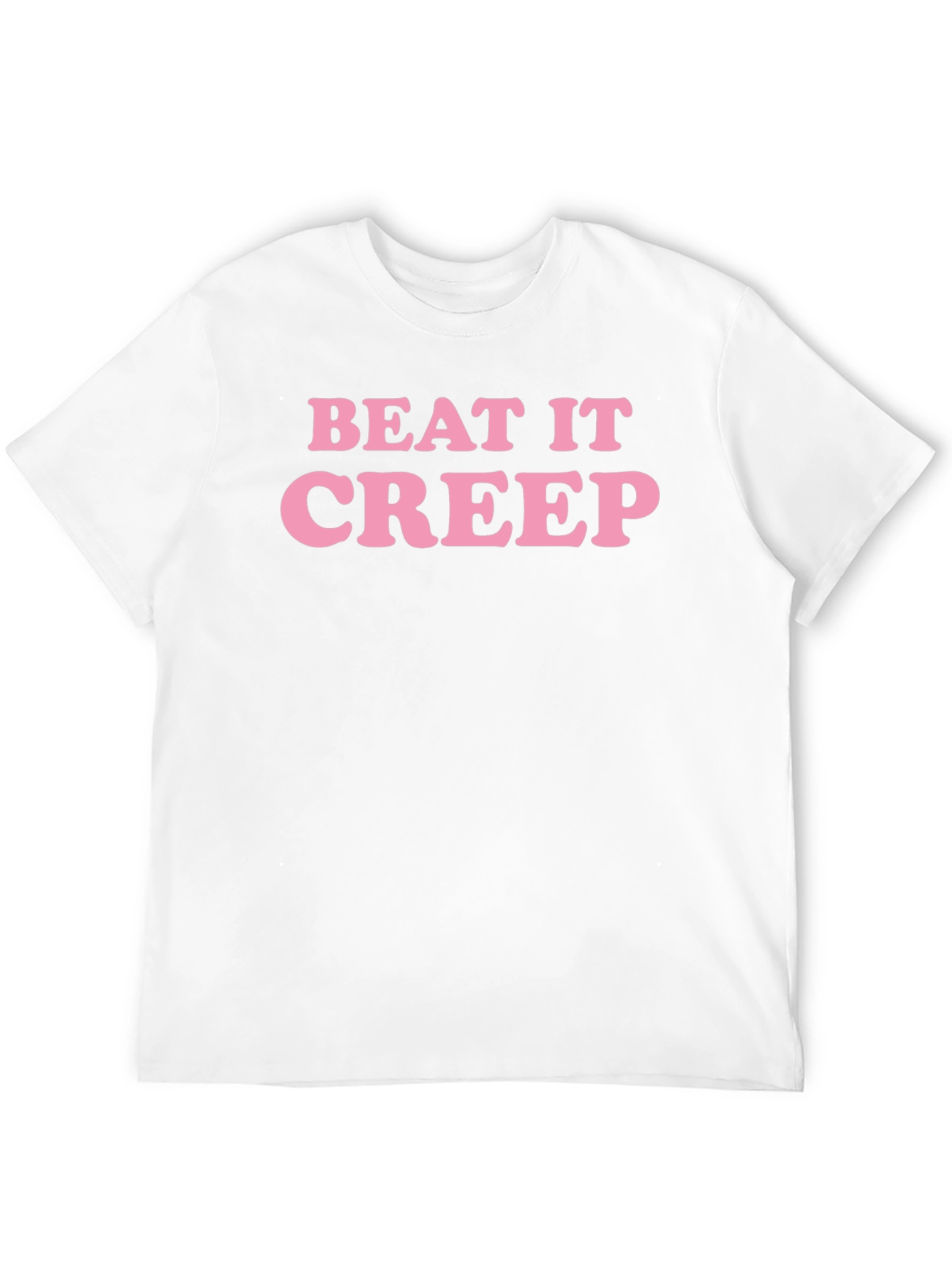 Beat It Creep Graphic Tee - Trendy Slogan T-Shirt