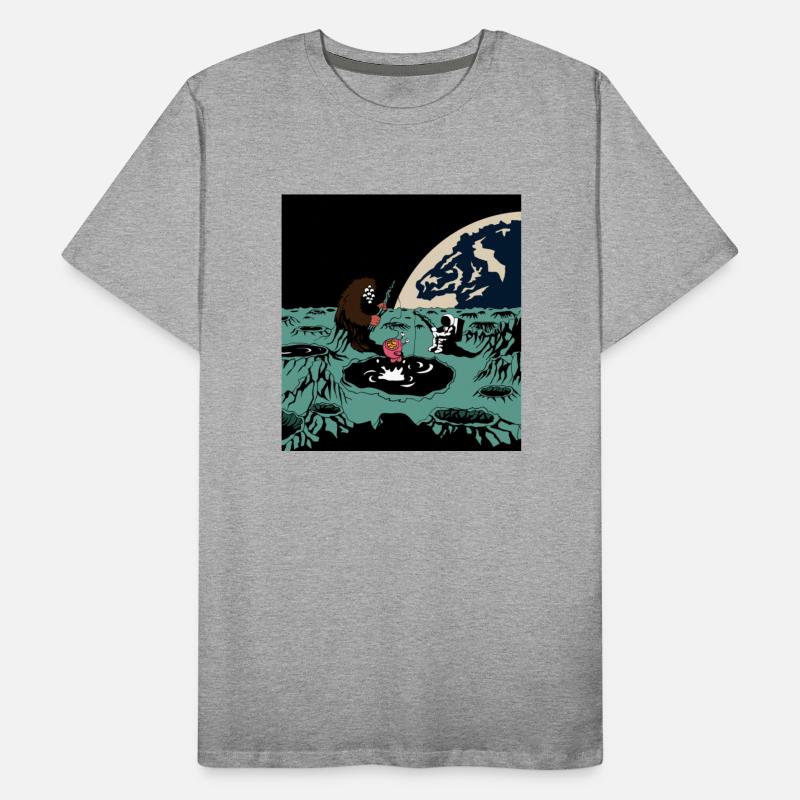 astronaut fishing on the moon other bizarre beings