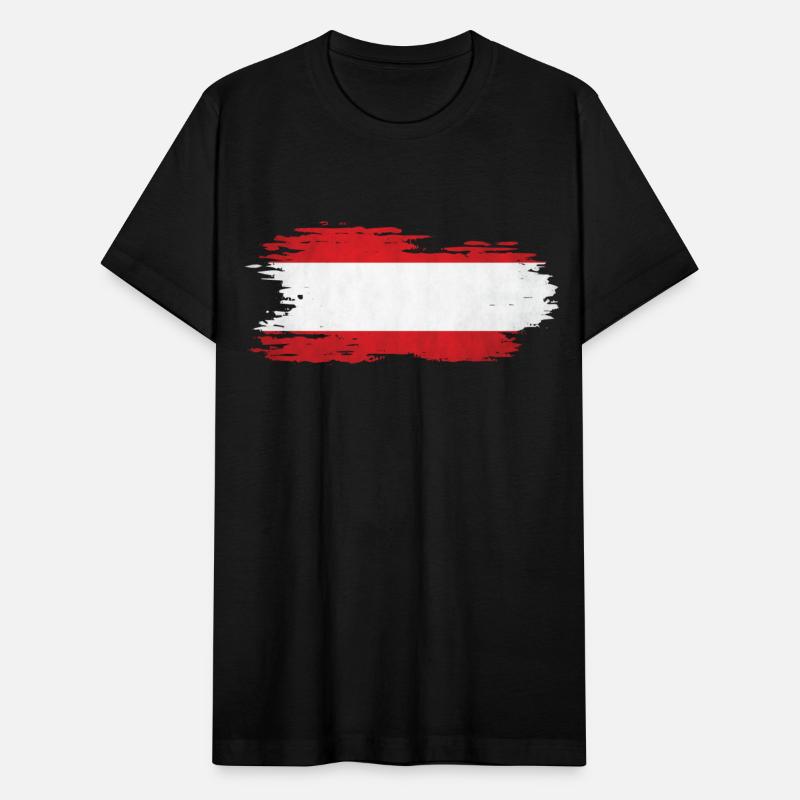 Austria - National flag, brush effect