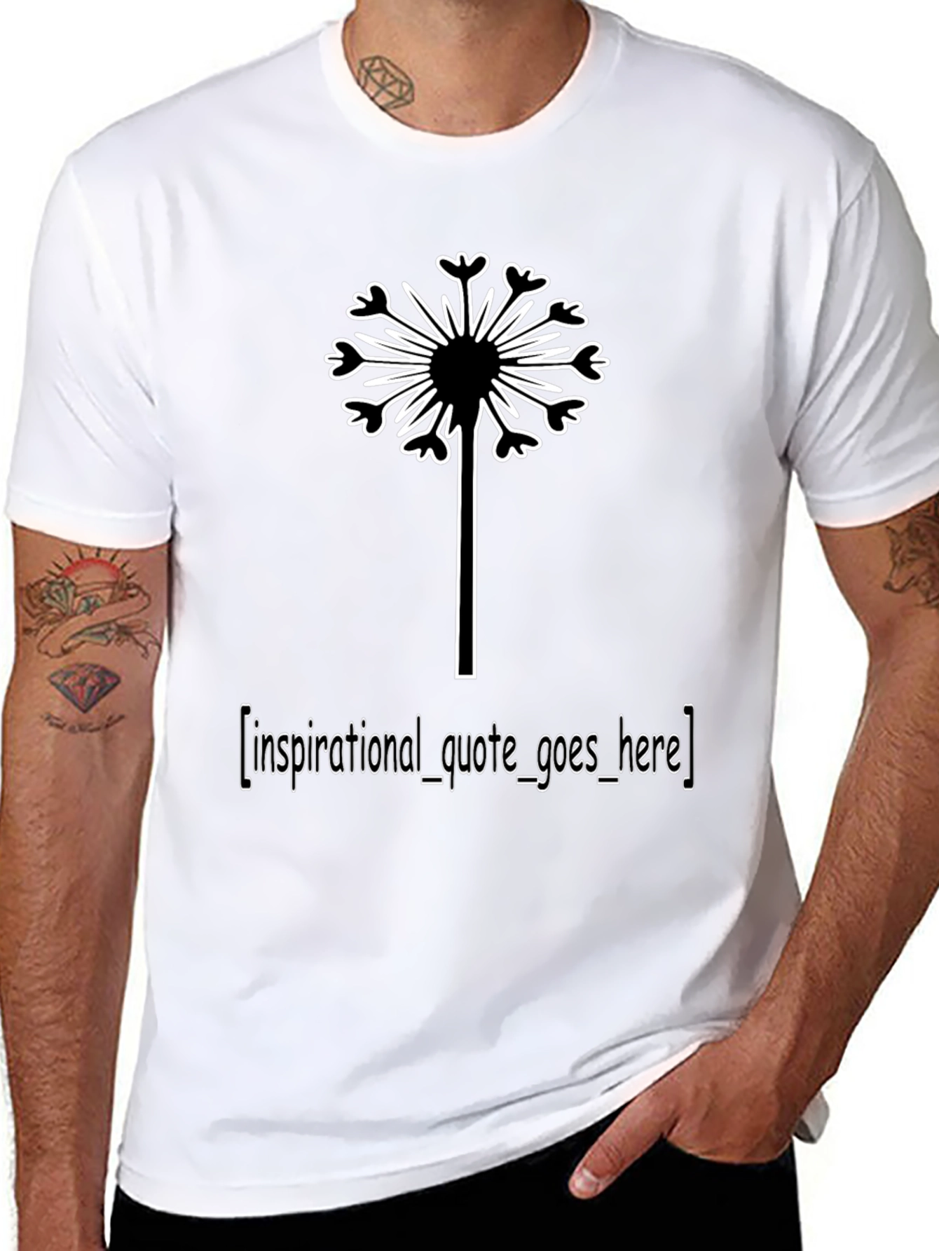 Dandelion Inspirational Quote T-Shirt