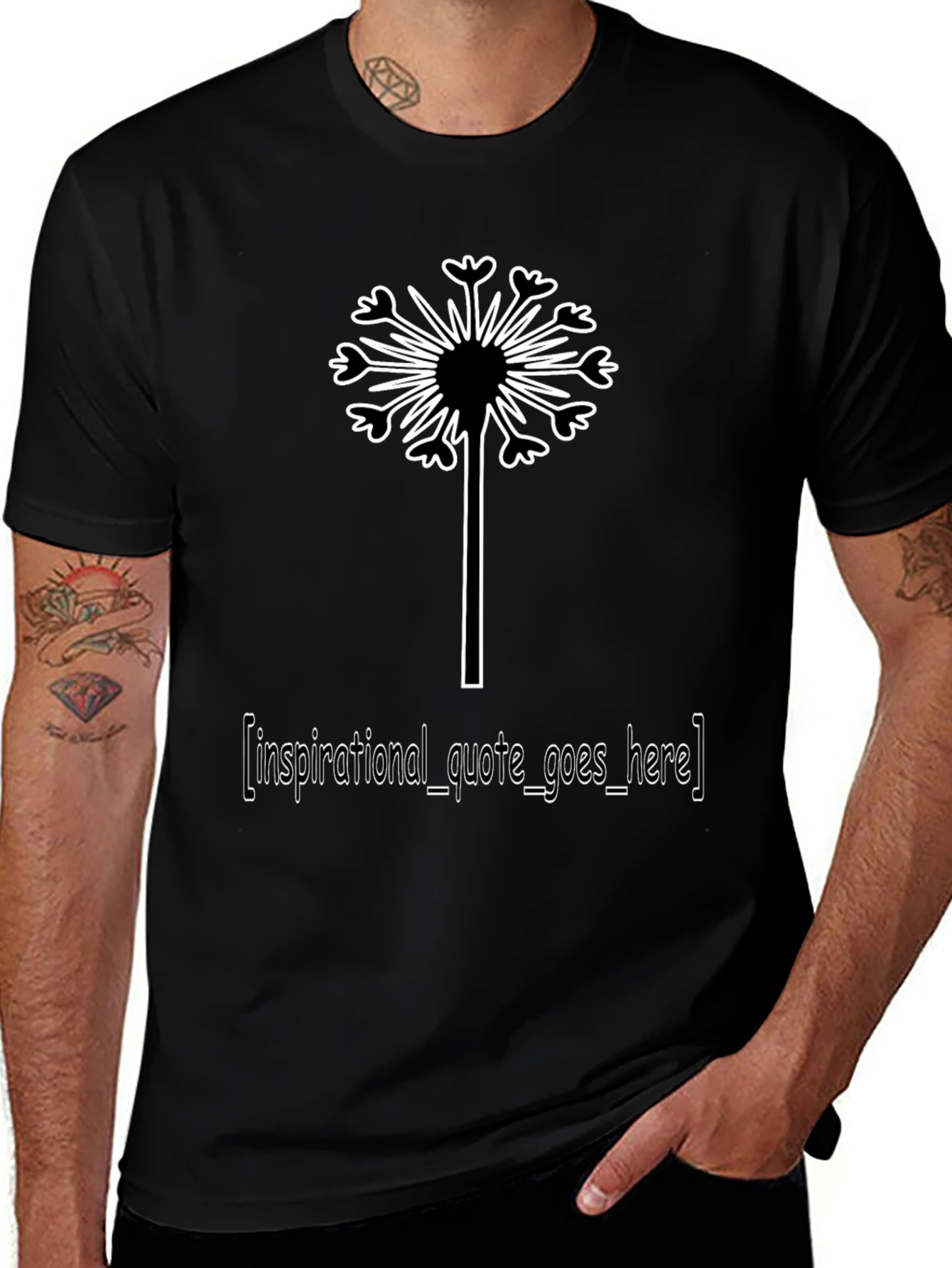 Dandelion Inspirational Quote T-Shirt