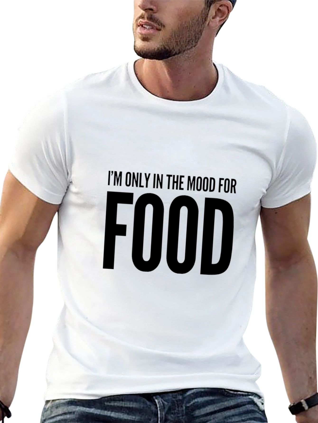 Food Mood Black Graphic Tee - Casual Menswear