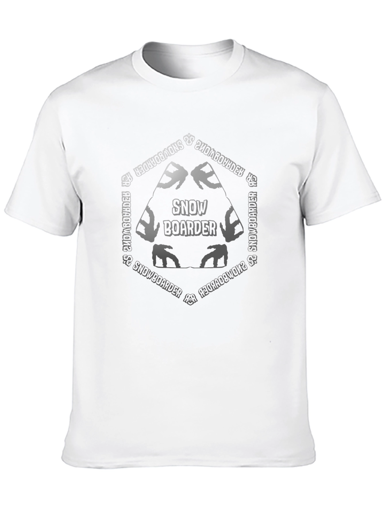 Snowboarder Graphic T-Shirt - Black