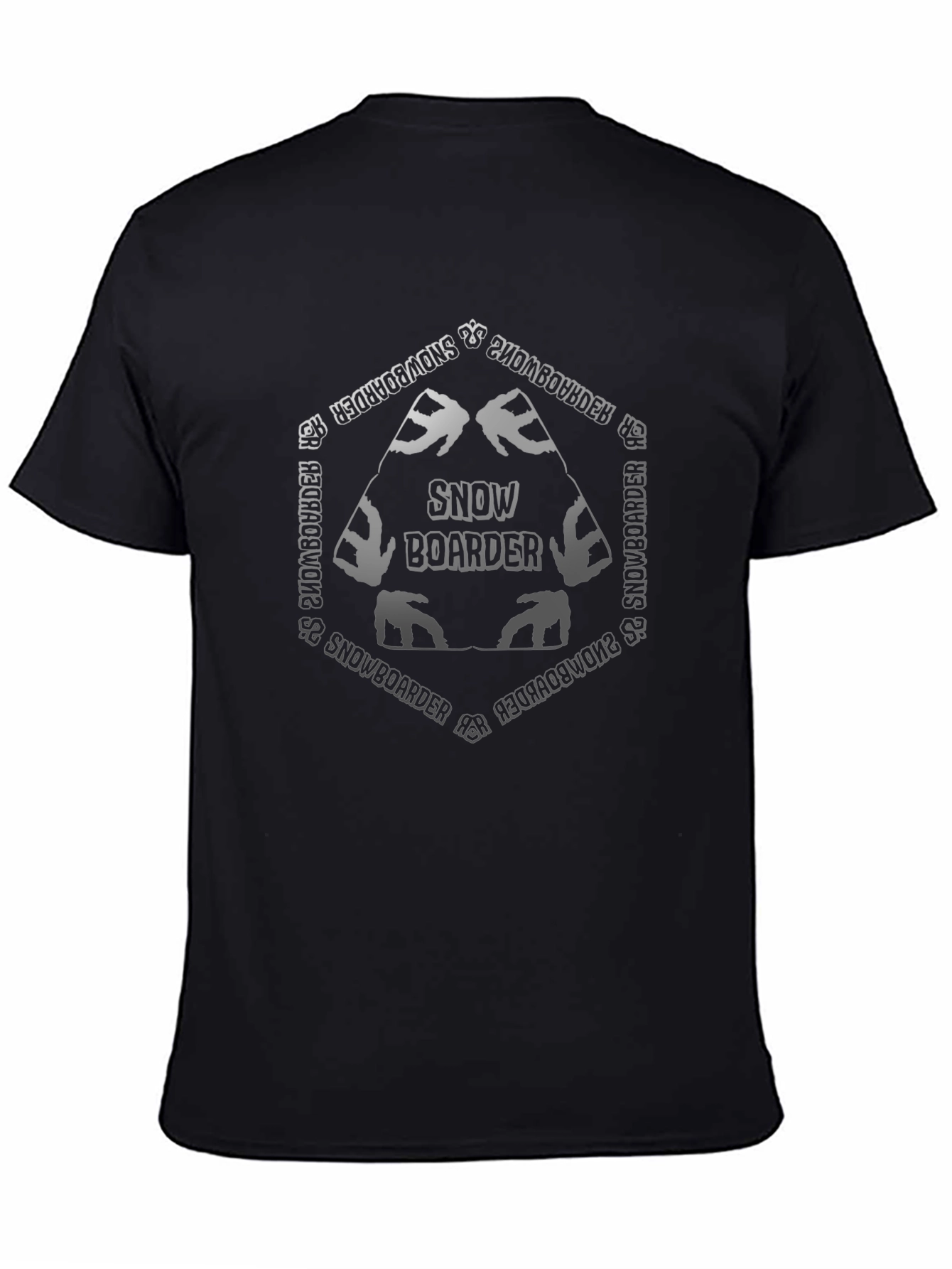 Snowboarder Graphic T-Shirt - Black