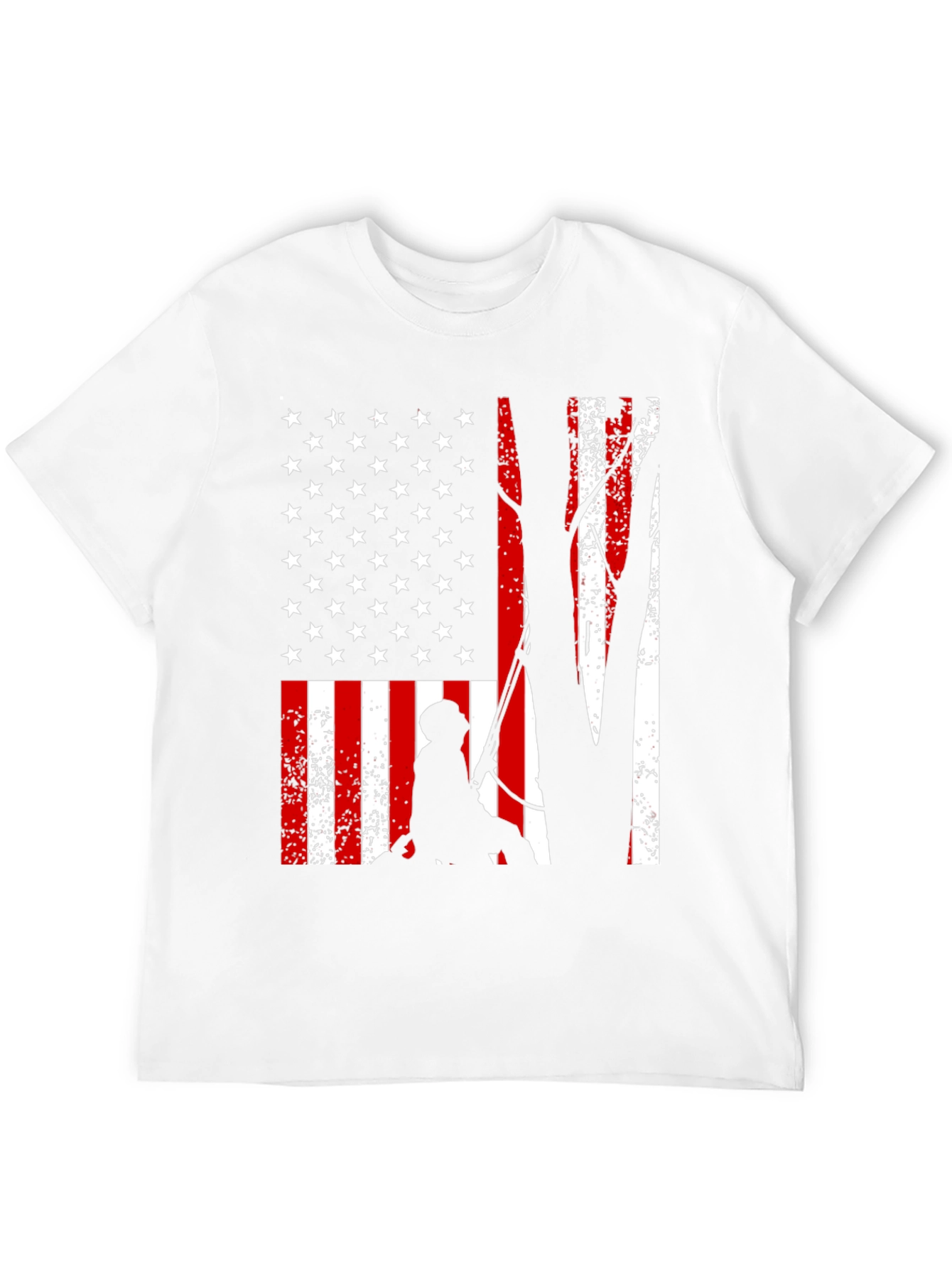 American Flag Tree Climber T-Shirt