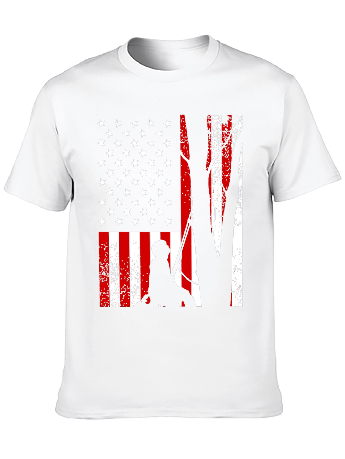 American Flag Tree Climber T-Shirt