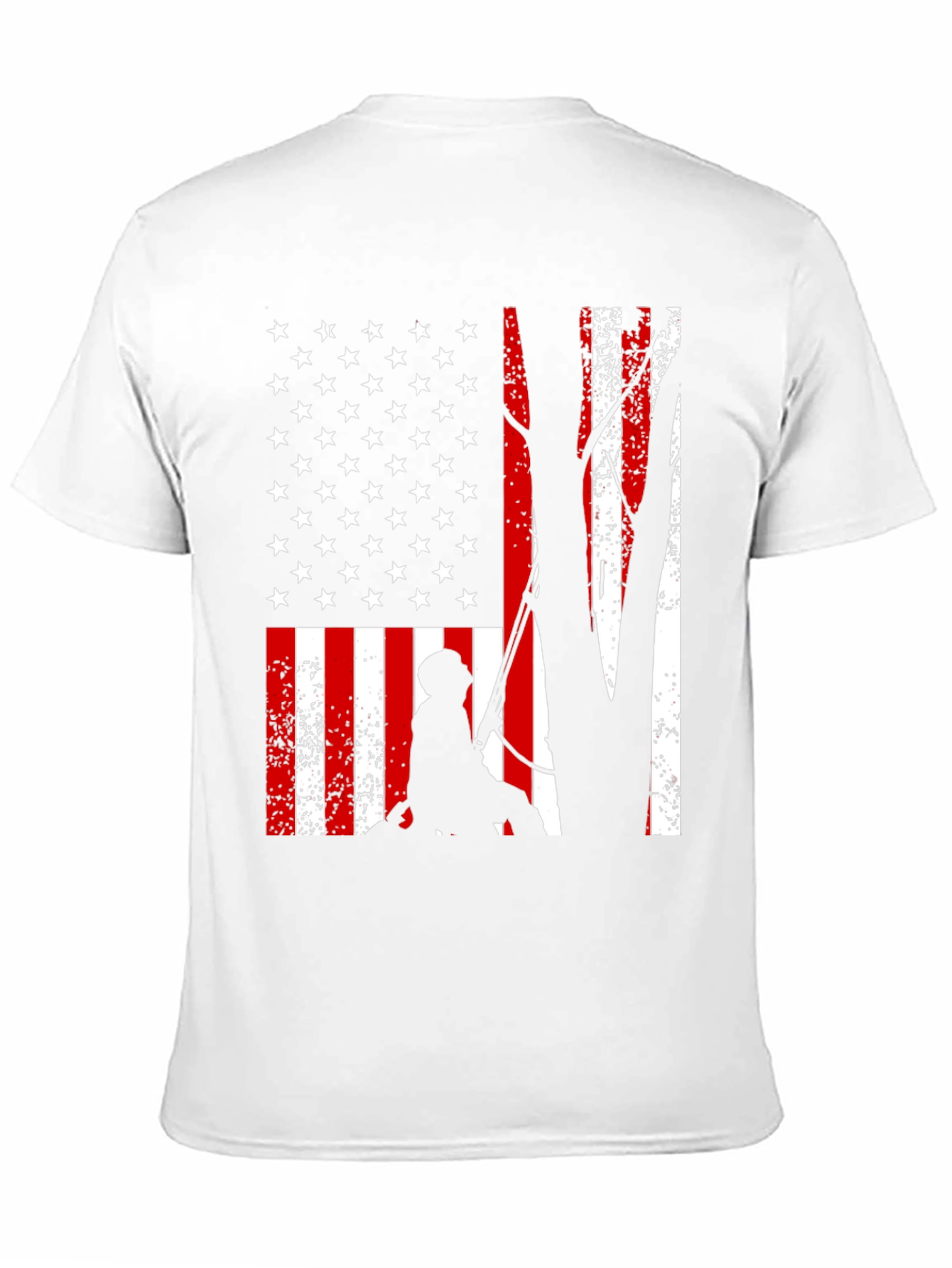 American Flag Tree Climber T-Shirt