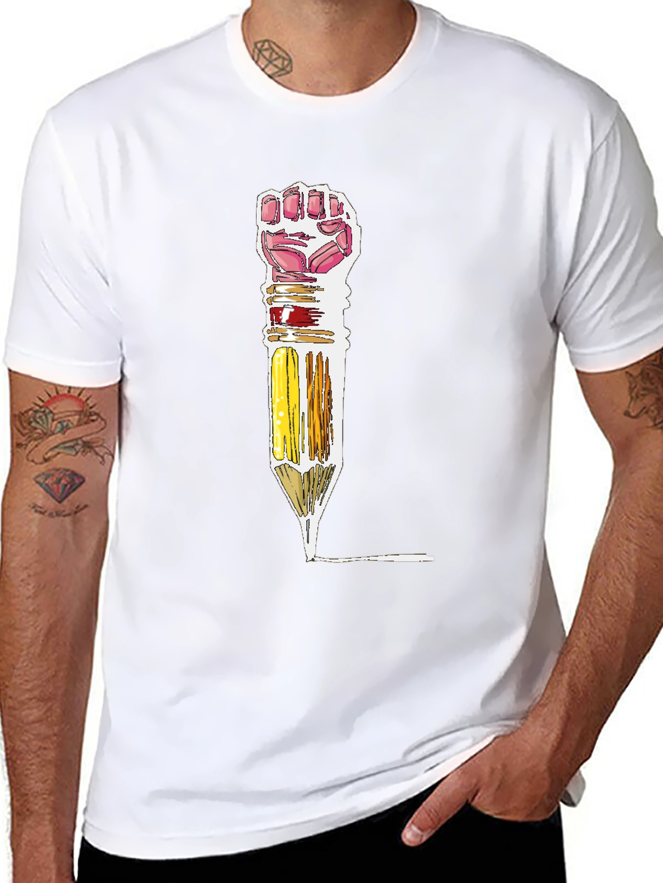 Pencil Fist Power Tee - Art & Activism