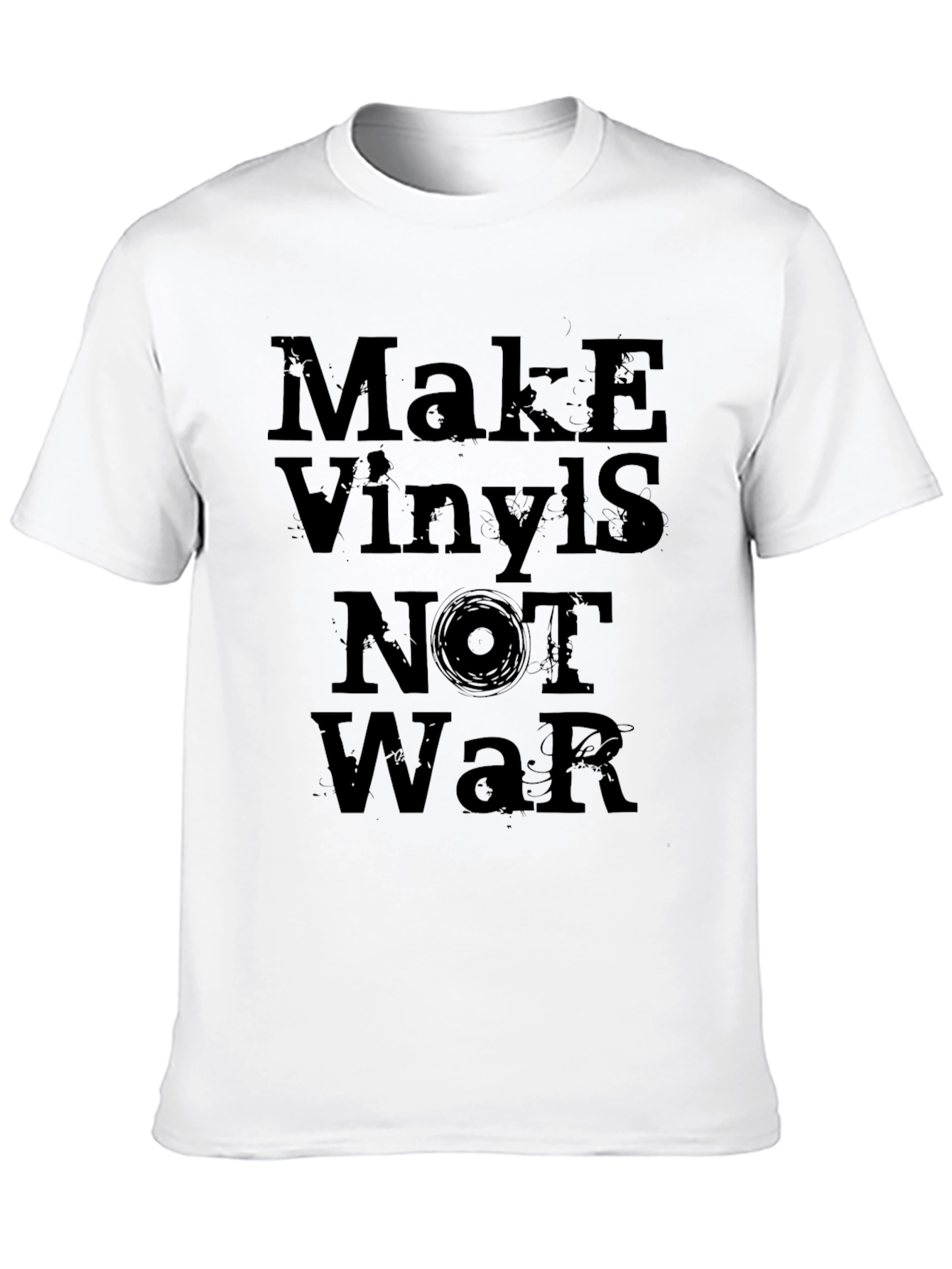 Make Vinyls Not War Graphic T-Shirt
