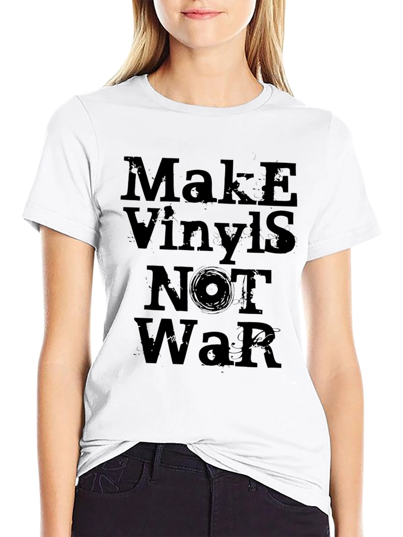Make Vinyls Not War Graphic T-Shirt