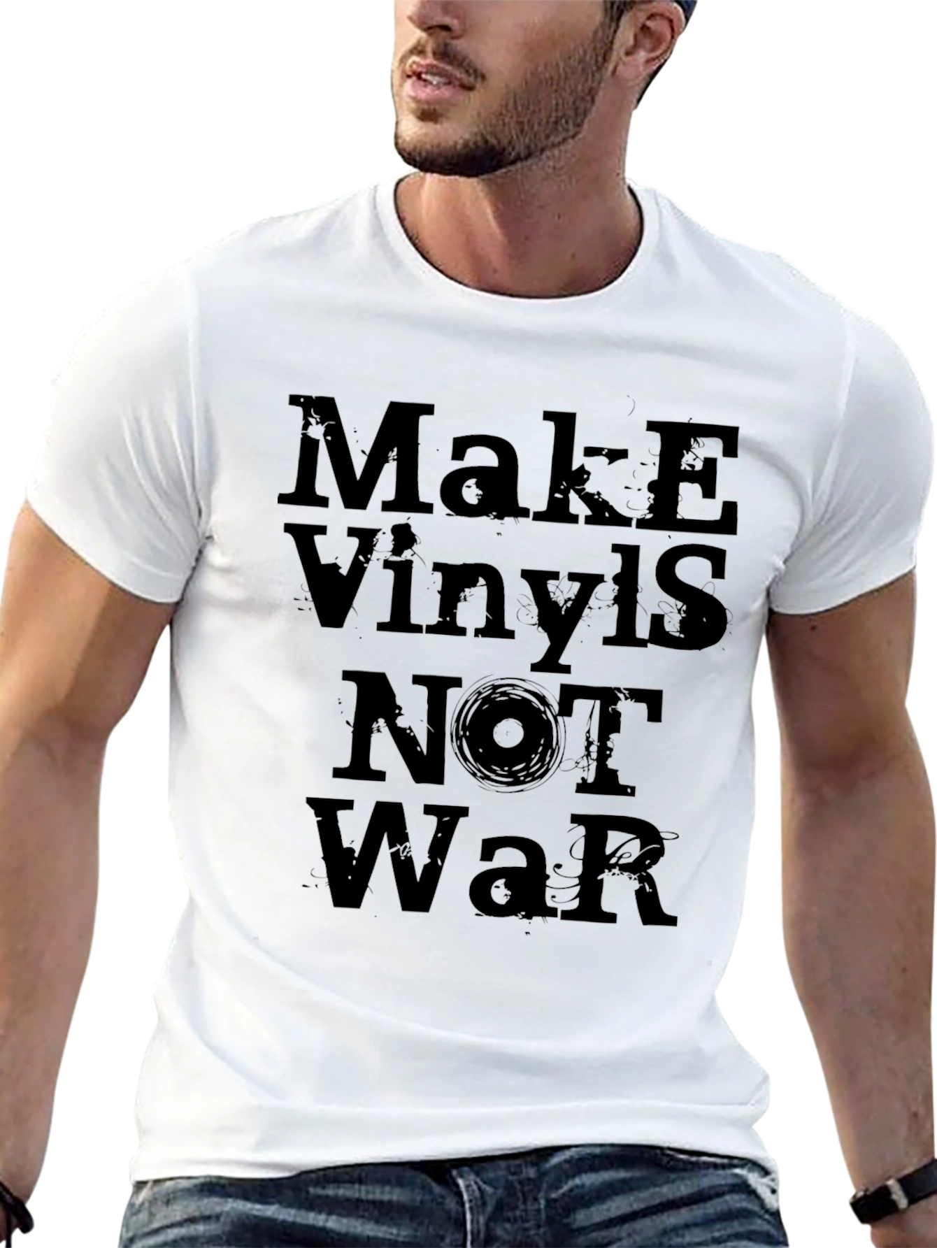 Make Vinyls Not War Graphic T-Shirt