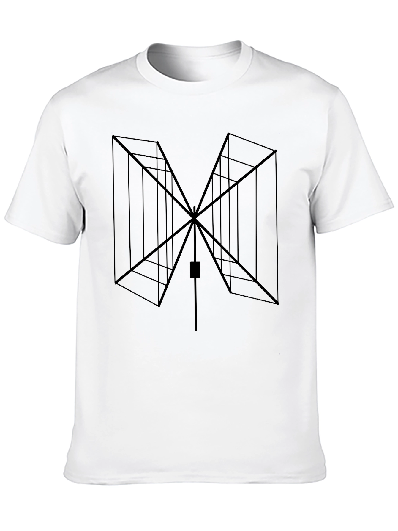 Geometric Black Graphic Tee - Modern Style