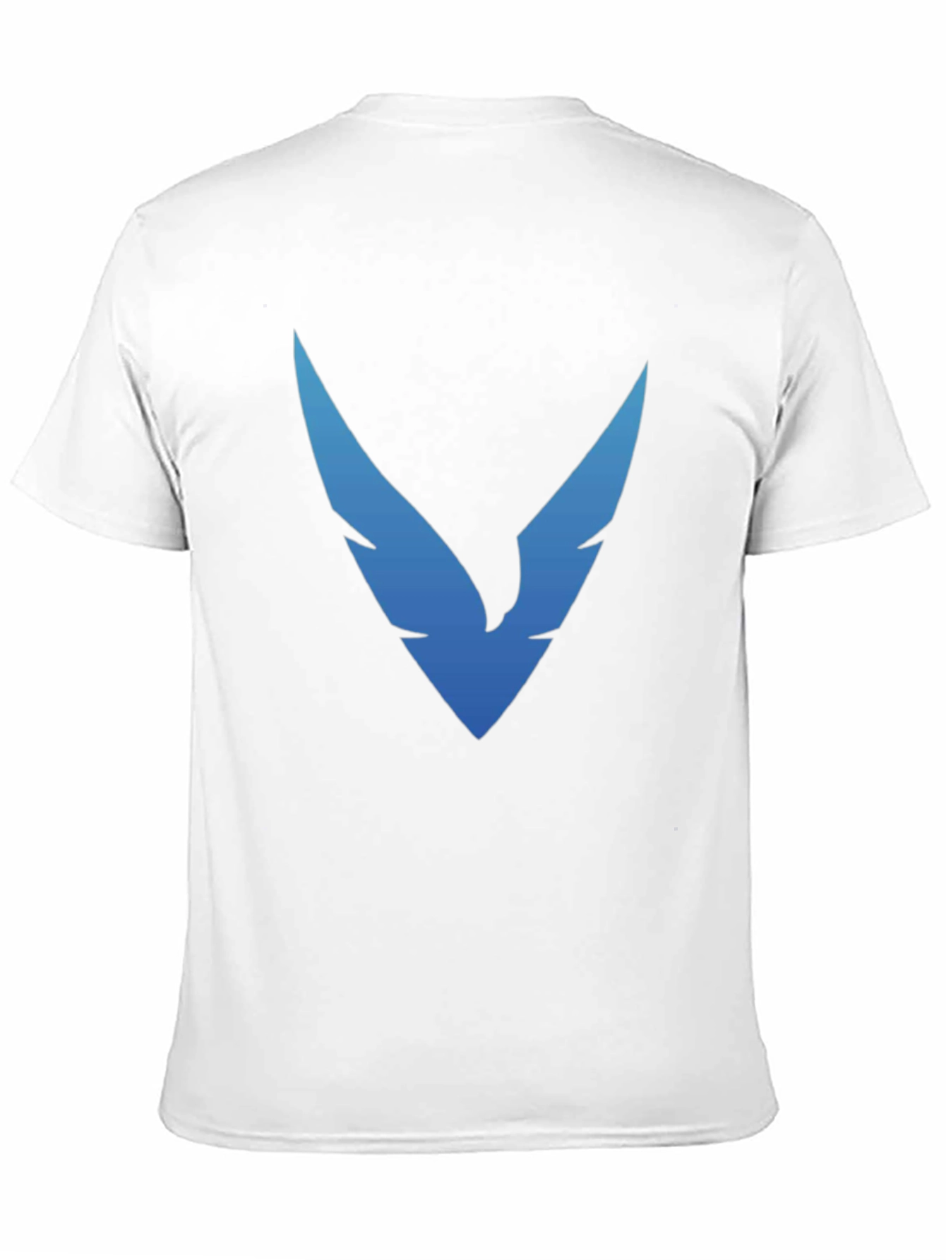 Black T-Shirt with Blue Winged Logo