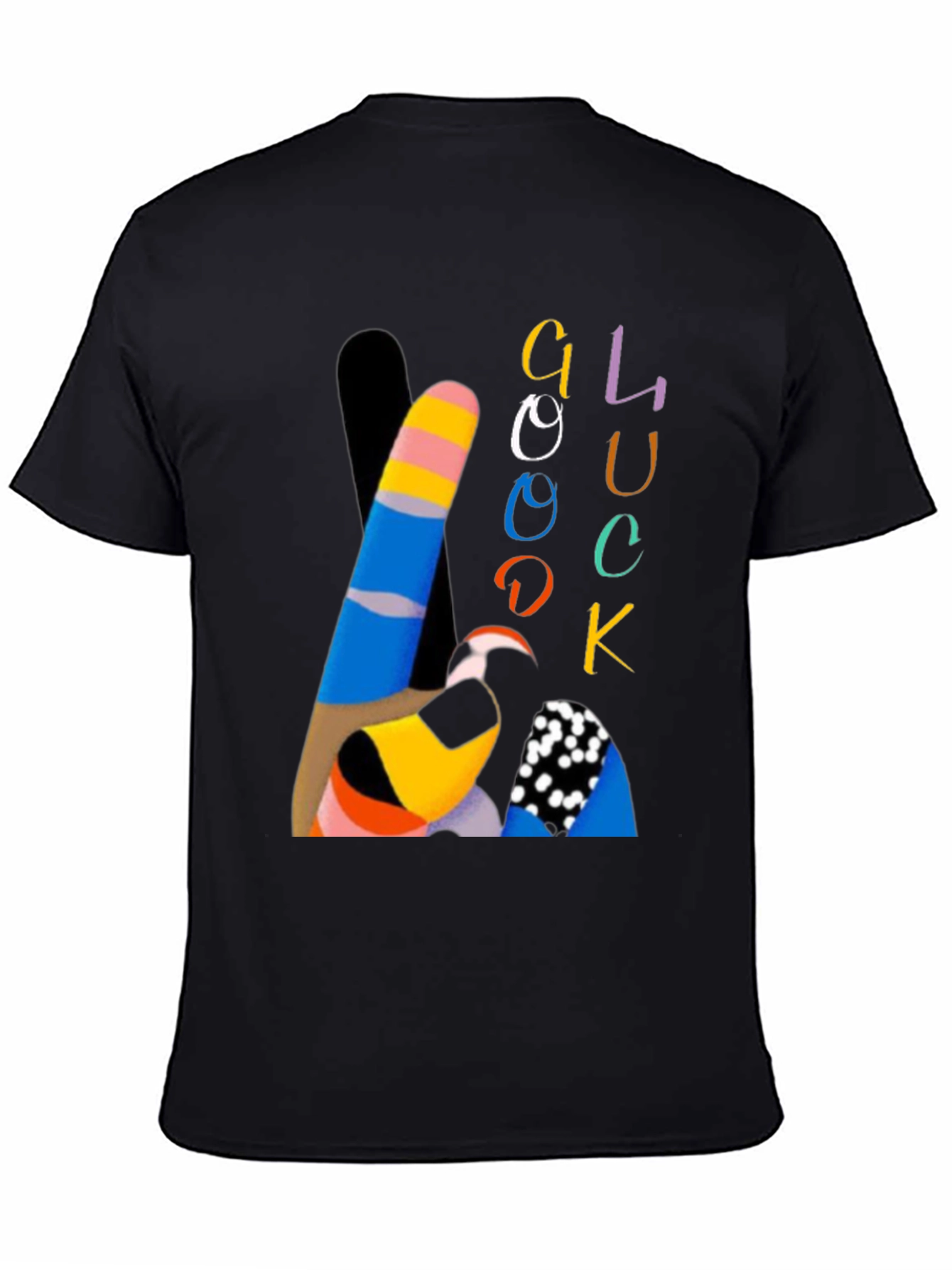 Good Luck Graphic Tee - Trendy Casual Wear