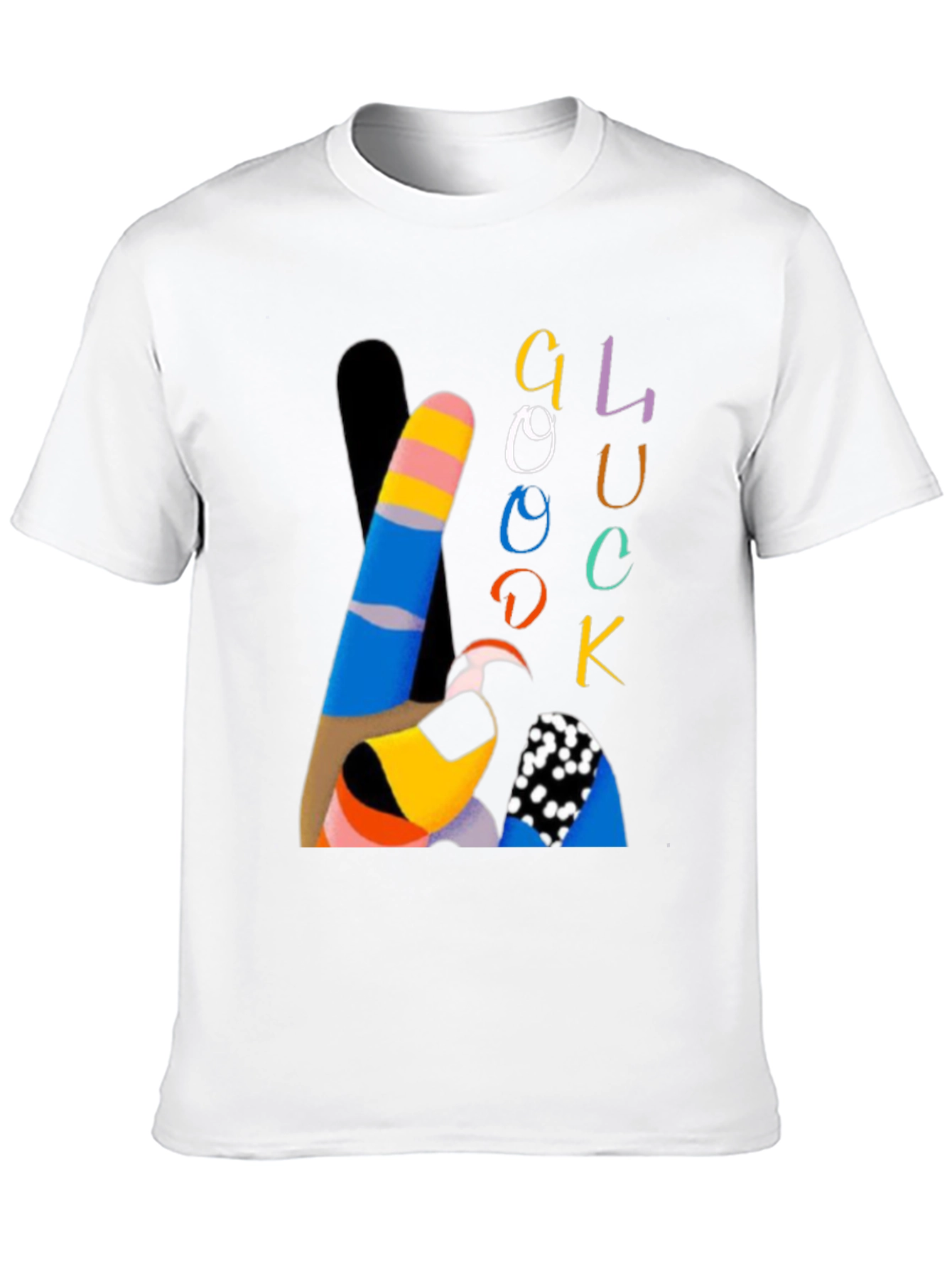Good Luck Graphic Tee - Trendy Casual Wear