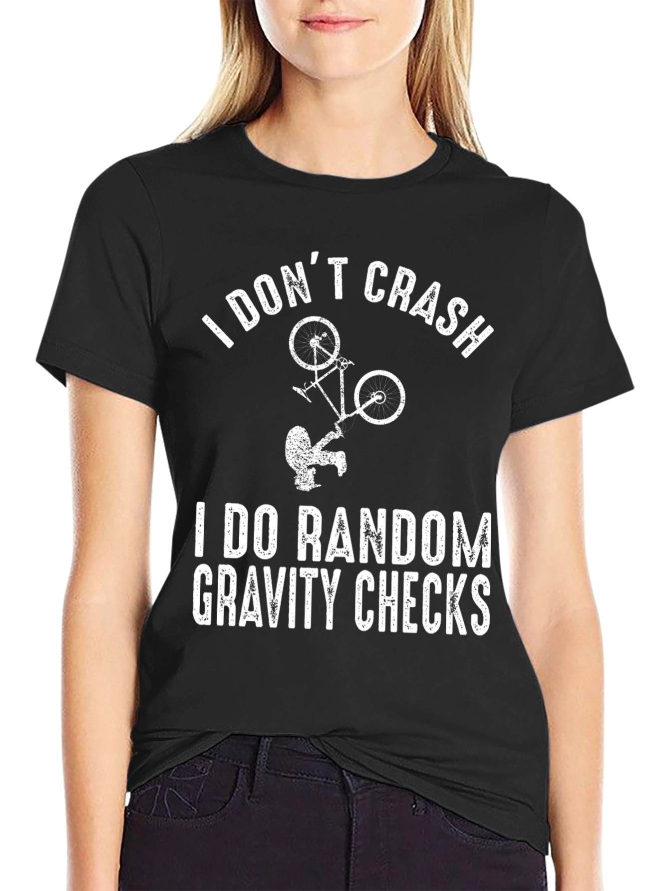 I Dont Crash Gravity Checks Graphic Tee