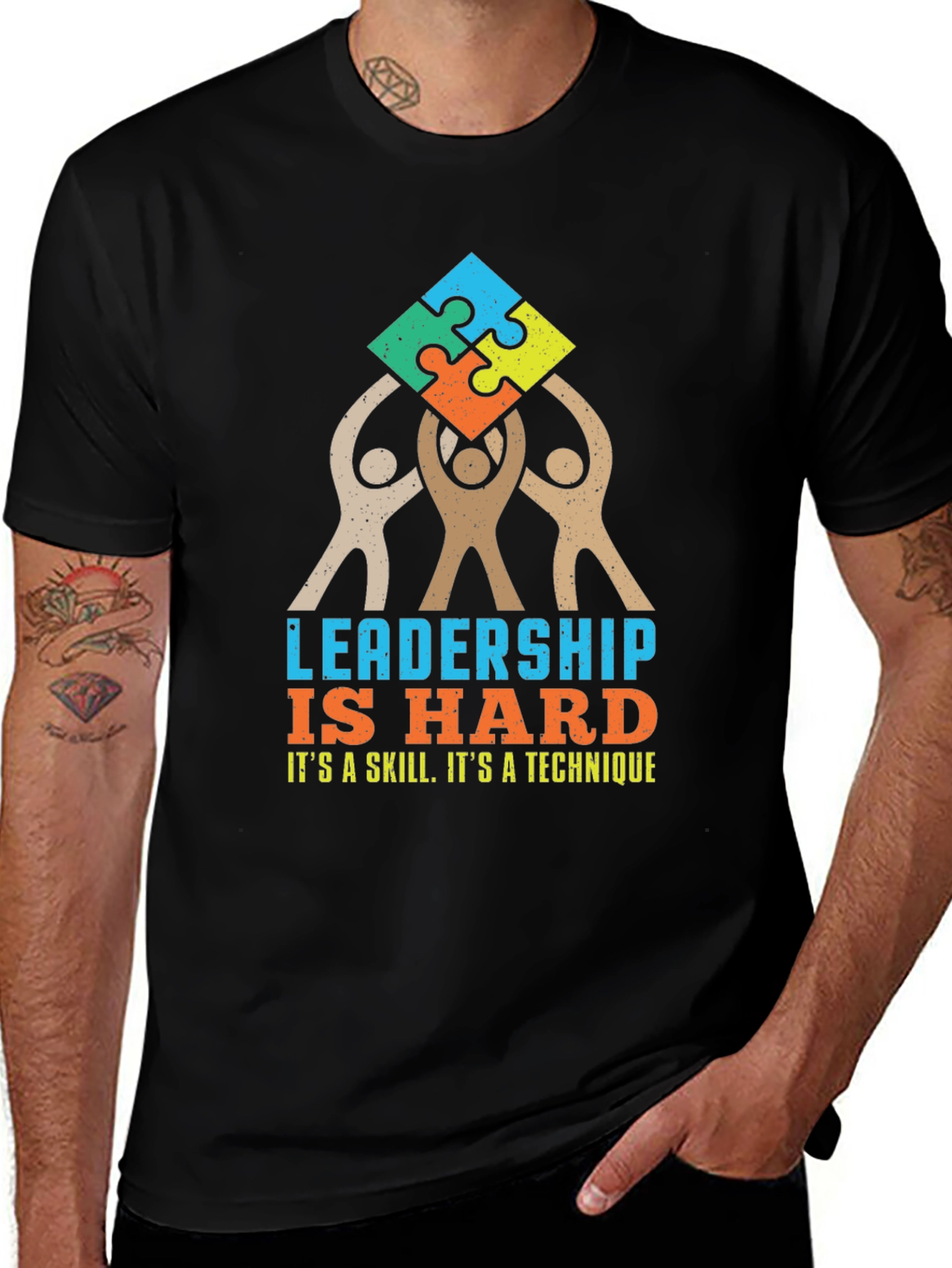Leadership Puzzle T-Shirt: Hard Skill Tee