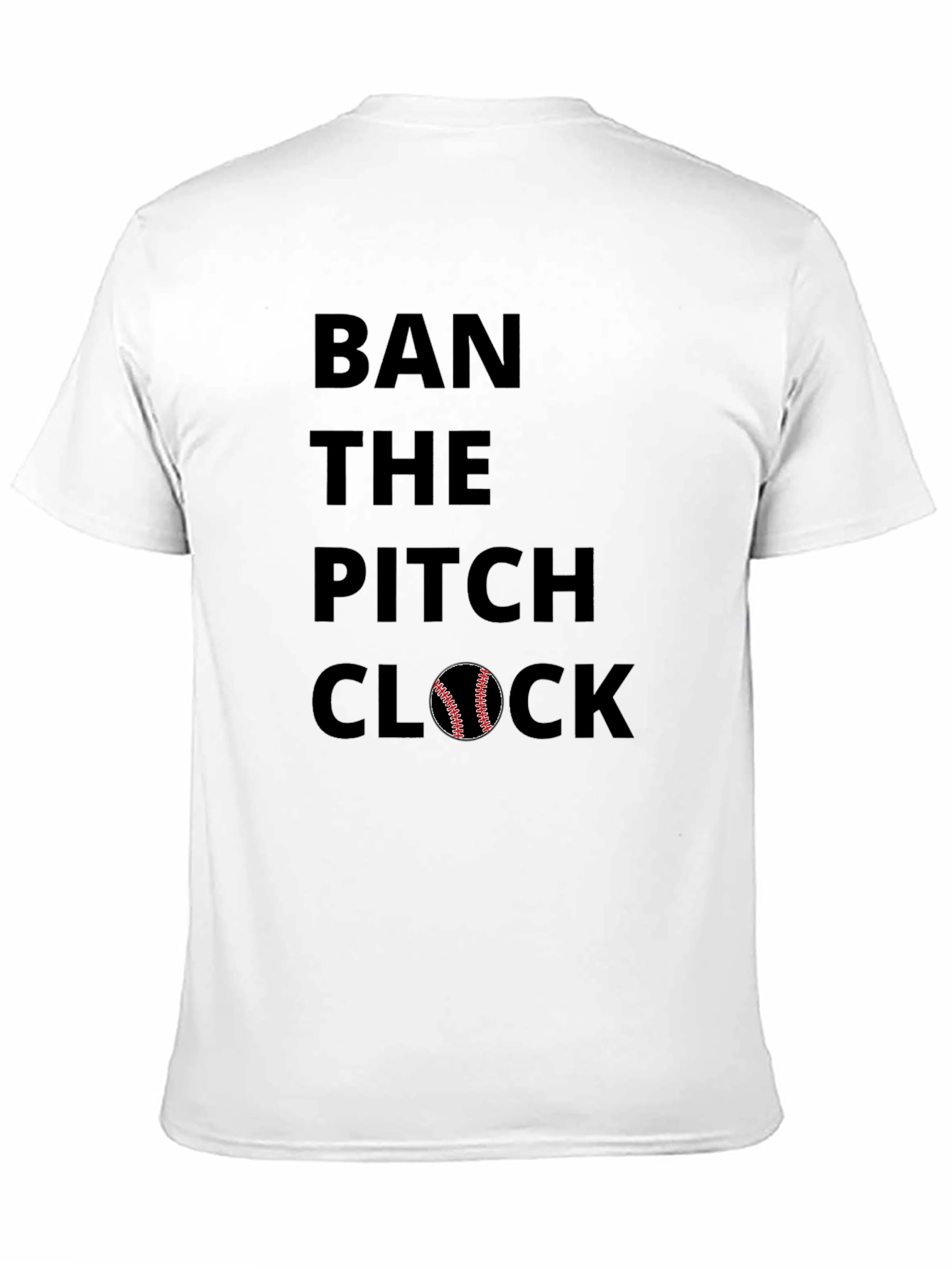 Ban The Pitch Clock T-Shirt | Baseball Tee