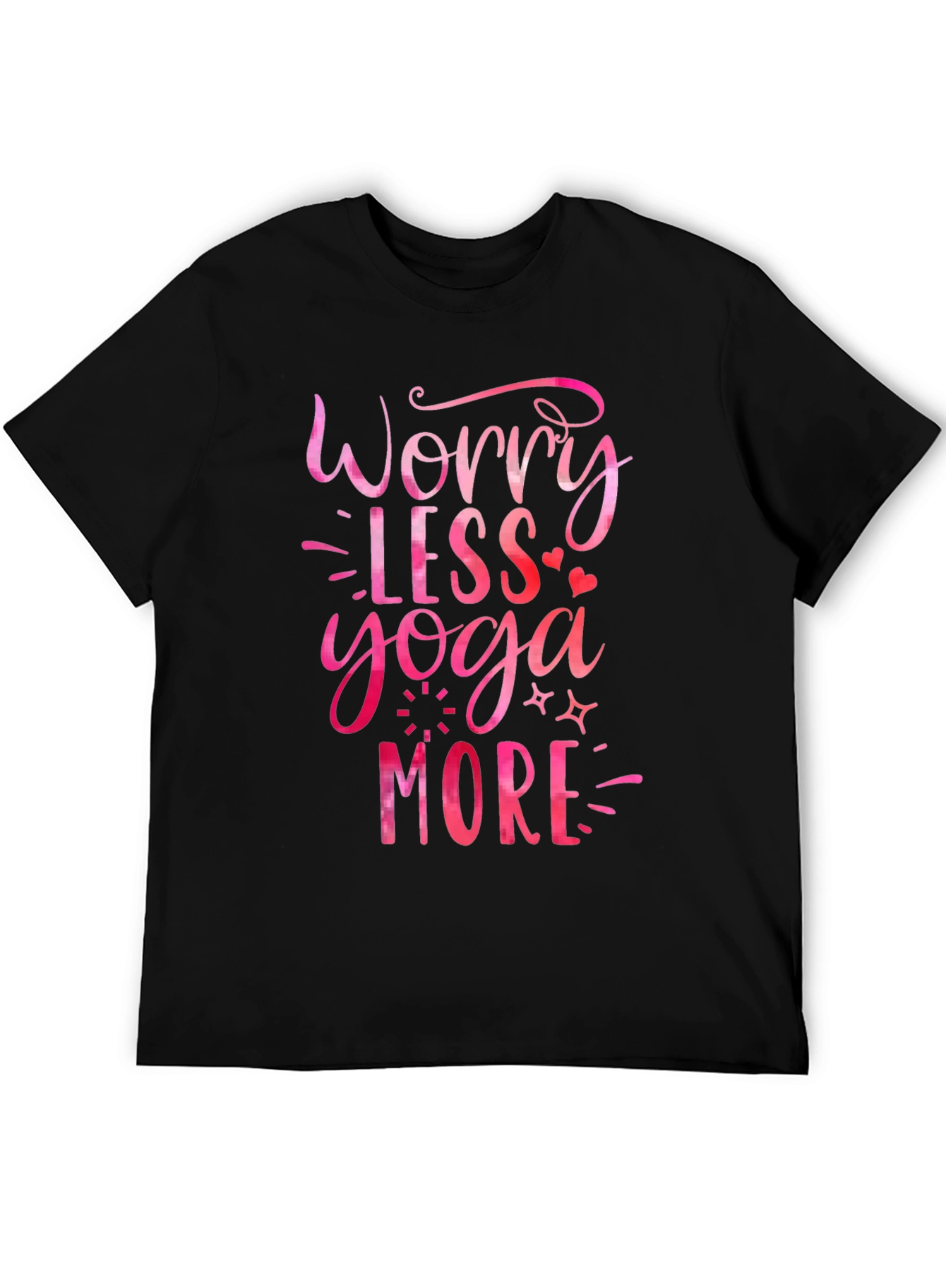 Worry Less Yoga More Graphic Tee