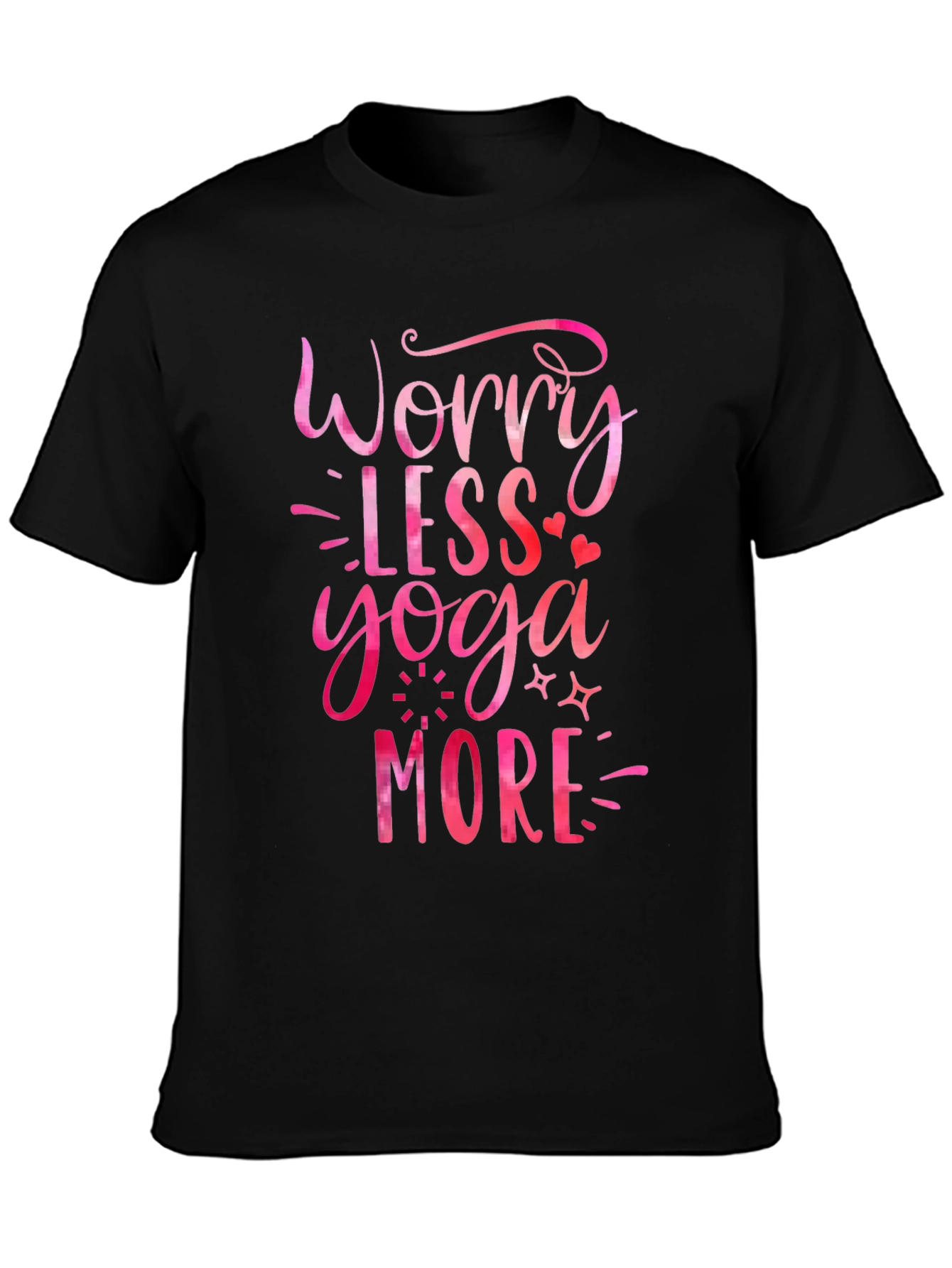 Worry Less Yoga More Graphic Tee