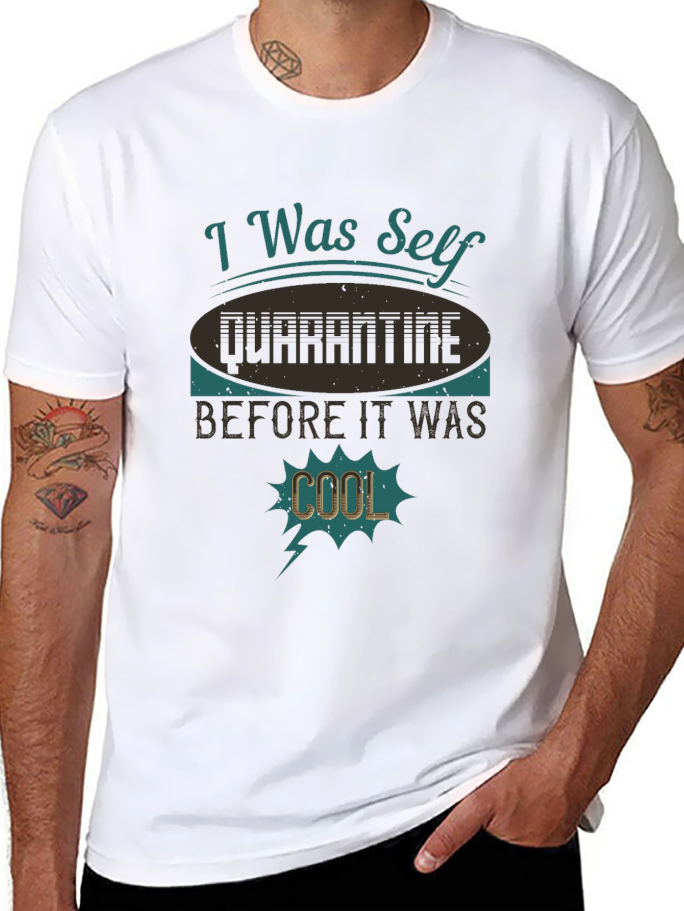 I Was Self Quarantine Cool T-Shirt