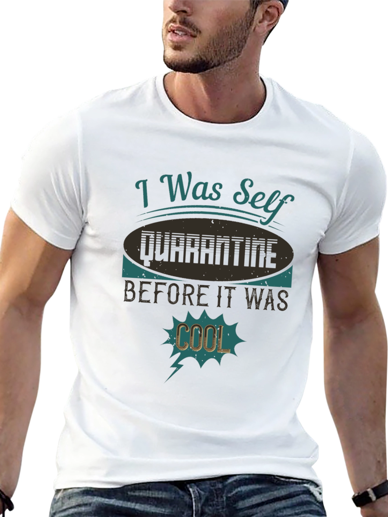 I Was Self Quarantine Cool T-Shirt