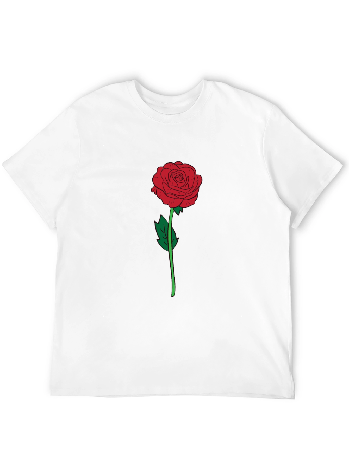 Rose Graphic T-Shirt - Classic Black Tee