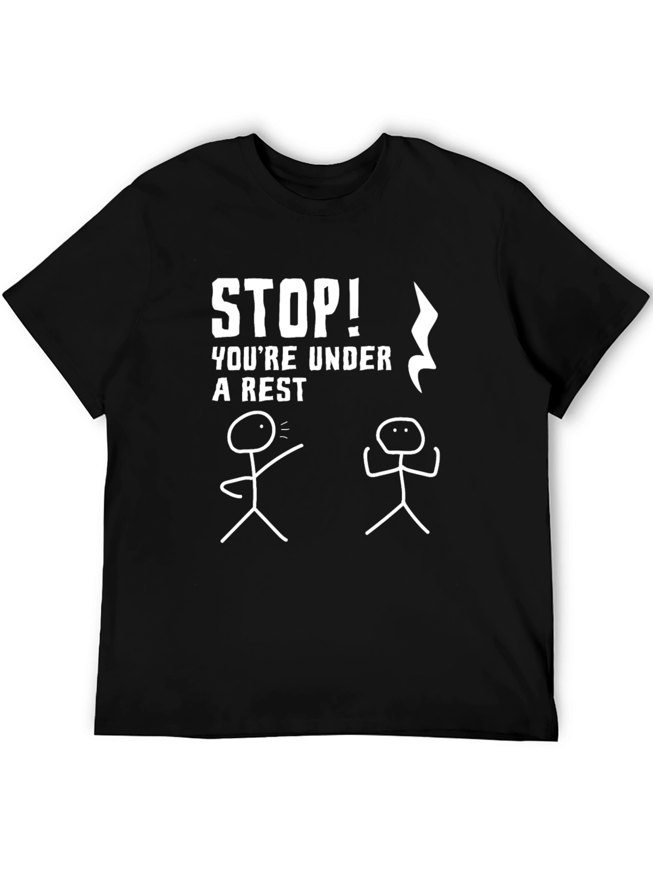 Funny Music Pun Black T-Shirt