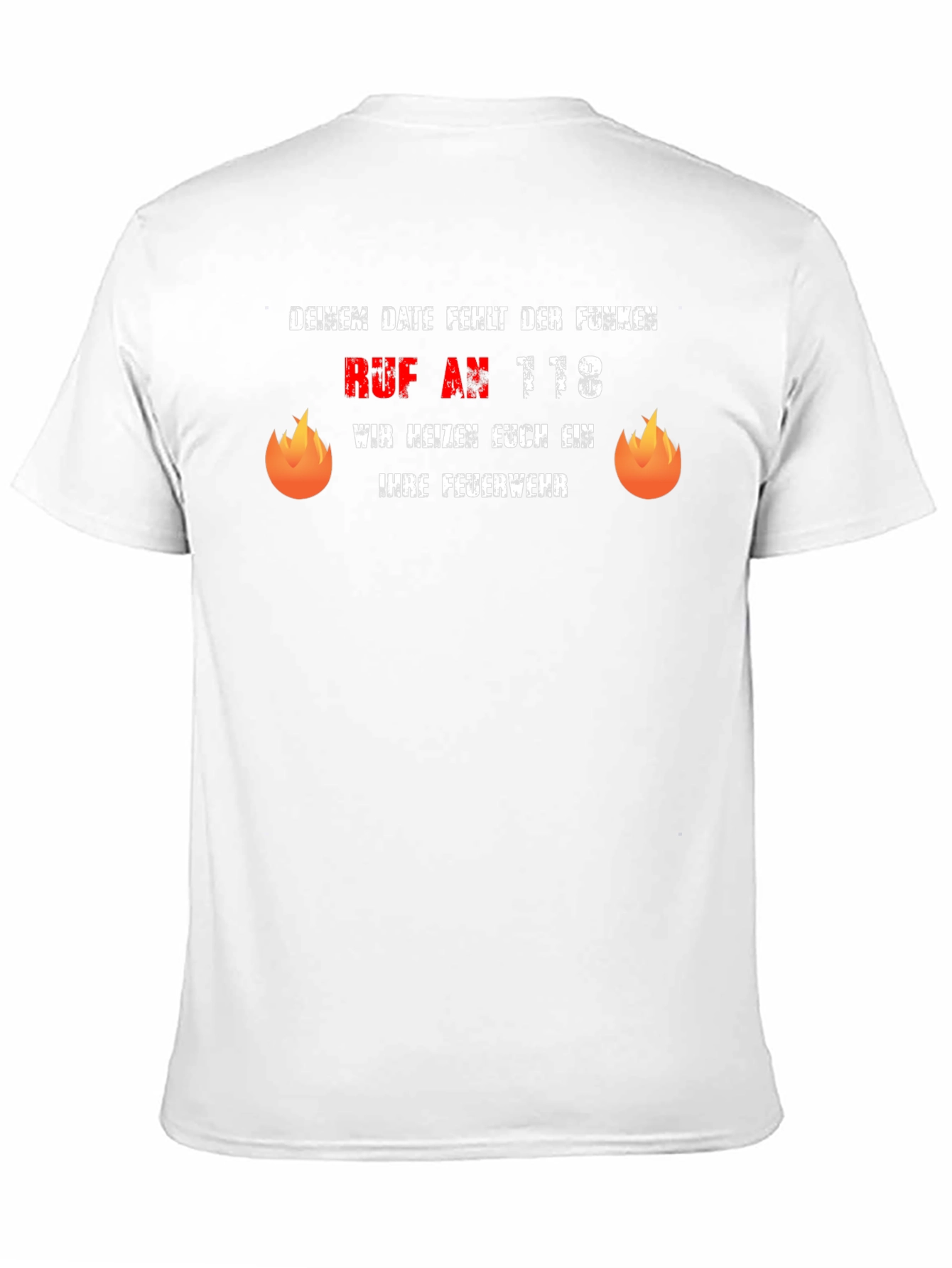 Funny German Firefighter T-Shirt - Dein Date Funken