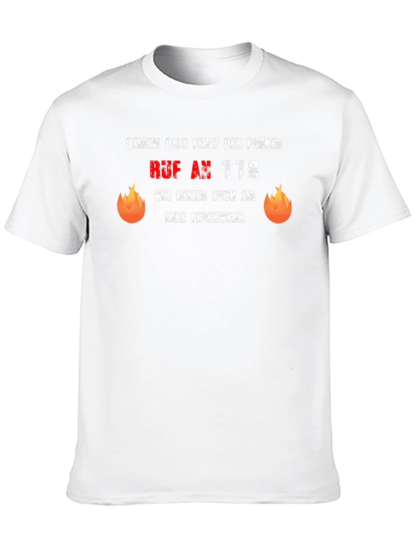 Funny German Firefighter T-Shirt - Dein Date Funken